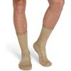 imageJockey Mens Socks Made in America Medium Merino Wool Hiking Crew SockAmber Gold
