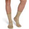 imageJockey Mens Socks Made in America Medium Merino Wool Hiking Crew SockAmber Gold
