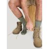 imageJockey Mens Socks Made in America Medium Merino Wool Hiking Crew SockOlive
