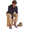 imageJockey Mens Socks Made in America Medium Merino Wool Hiking Crew SockRed