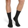imageJockey Mens Socks Made in America Sport Crew Socks  3 PackBlack