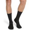 imageJockey Mens Socks Made in America Sport Crew Socks  3 PackBlack