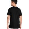 imageJockey Mens Undershirt Big Man Made in America 100 Cotton VNeck Undershirt  2 PackBlack