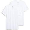imageJockey Mens Undershirt Big Man Made in America 100 Cotton VNeck Undershirt  2 PackWhite