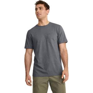 imageJockey Mens Casualwear Made in America Heritage Short Sleeve Pocket TeeBattleship Heather