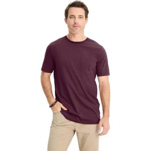 imageJockey Mens Casualwear Made in America Heritage Short Sleeve Pocket TeeDeep Sangria