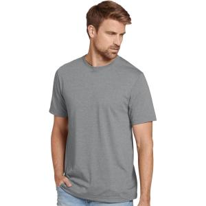 imageJockey Mens Casualwear Made in America Heritage Short Sleeve TeeBattleship Grey Heather