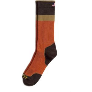 imageJockey Mens Socks Made in America Light Merino Wool Hiking Crew SockNew Spice on Terra