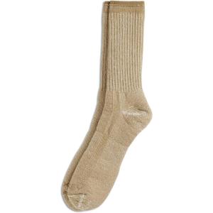 imageJockey Mens Socks Made in America Medium Merino Wool Hiking Crew SockAmber Gold