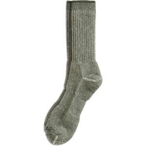 imageJockey Mens Socks Made in America Medium Merino Wool Hiking Crew SockOlive
