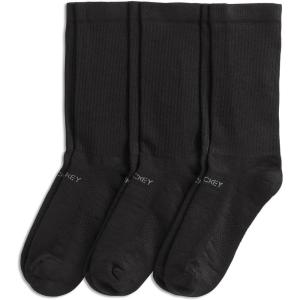 imageJockey Mens Socks Made in America Sport Crew Socks  3 PackBlack