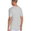 imageJockey Mens Undershirt Big Man Classic VNeck Undershirt  2 PackGrey Heather