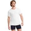 imageJockey Mens Undershirt Big Man Classic VNeck Undershirt  2 PackWhite