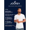 imageJockey Mens Undershirt Cotton Stretch VNeck Undershirt  3 PackBlack