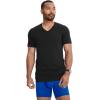 imageJockey Mens Undershirt Cotton Stretch VNeck Undershirt  3 PackBlack