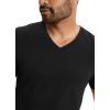 imageJockey Mens Undershirt Cotton Stretch VNeck Undershirt  3 PackBlack