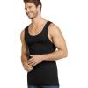 imageJockey Mens Undershirt Made in America 100 Cotton Tank  2 PackBlack