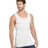 imageJockey Mens Undershirt Made in America 100 Cotton Tank  2 PackWhite
