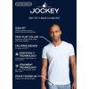 imageJockey Mens Undershirt Slim Fit Cotton Stretch VNeck Undershirt  2 PackCinder Heather