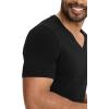 imageJockey Mens Undershirt Smooth Fit Cotton Stretch VNeck Undershirt  3 PackBlack