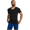 imageJockey Mens Undershirt Smooth Fit Cotton Stretch VNeck Undershirt  3 PackBlack