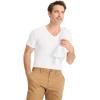 imageJockey Mens Undershirt Smooth Fit Cotton Stretch VNeck Undershirt  3 PackDiamond White