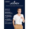 imageJockey Mens Undershirt Smooth Fit Cotton Stretch VNeck Undershirt  3 PackDiamond White