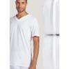 imageJockey Mens Undershirt Tall Man Classic VNeck Undershirt  2 PackWhite