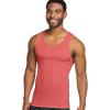 imageJockey Mens Undershirt 100 Cotton Big Man AShirt Tank  3 PackRough Sea BlueSpiced RedInk Well
