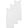 imageJockey Mens Undershirt 100 Cotton Big Man AShirt Tank  3 PackWhite
