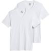 imageJockey Mens Undershirt Big Man Classic VNeck Undershirt  2 PackWhite