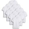 imageJockey Mens Undershirt Big ampamp Tall Classic VNeck Undershirt  12 PackWhite