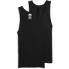 imageJockey Mens Undershirt Made in America 100 Cotton Tank  2 PackBlack