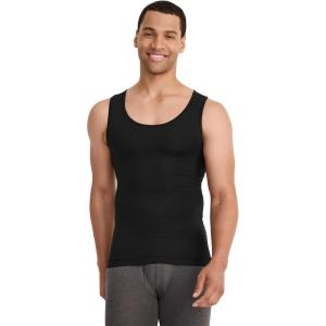 imageJockey Mens FormFit Cotton Stretch TankBlack