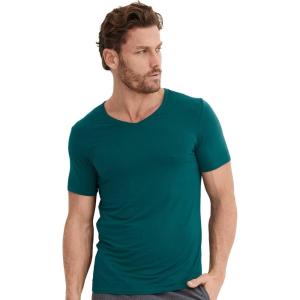 imageJockey Mens Undershirt Active Ultra Soft Modal VNeck UndershirtDeep Teal