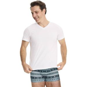 imageJockey Mens Undershirt Cool Cotton Stretch VNeck UndershirtDiamond White