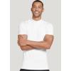 imageJockey Mens Baselayer Cotton Stretch Mock Neck TeeWhite