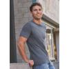 imageJockey Mens Casualwear Made2Fit Crew Neck TShirtBattleship Grey