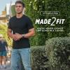imageJockey Mens Casualwear Made2Fit Crew Neck TShirtBlack