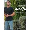 imageJockey Mens Casualwear Made2Fit Crew Neck TShirtWhite