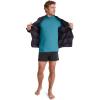 imageJockey Mens Undershirt Classic Crew Neck Undershirt  3 PackTeal SlateSilver Line BlueOcean Sky