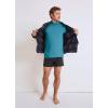 imageJockey Mens Undershirt Classic Crew Neck Undershirt  3 PackTeal SlateSilver Line BlueOcean Sky