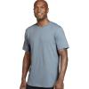 imageJockey Mens Undershirt Classic Crew Neck Undershirt  3 PackTrue NavyDeep Sea HeatherSilver Line Blue