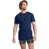 imageJockey Mens Undershirt Classic Crew Neck Undershirt  3 PackWhiteGrey HeatherJust Past Midnight