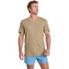 imageJockey Mens Undershirt Classic VNeck Undershirt  3 PackBrunswick GreenRocky BeachMalibu Red