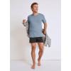 imageJockey Mens Undershirt Classic VNeck Undershirt  3 PackTeal SlateSilver Line BlueOcean Sky