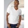 imageJockey Mens Undershirt Classic VNeck Undershirt  3 PackWhite