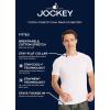 imageJockey Mens Undershirt Cotton Stretch Crew Neck Undershirt  3 PackBlack