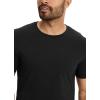 imageJockey Mens Undershirt Cotton Stretch Crew Neck Undershirt  3 PackBlack