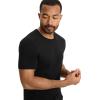 imageJockey Mens Undershirt Cotton Stretch Crew Neck Undershirt  3 PackBlack